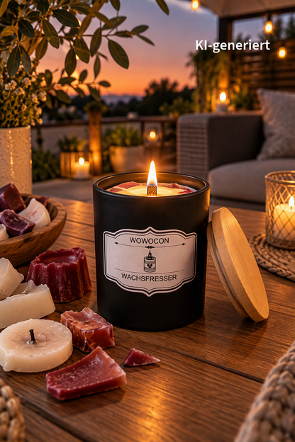 wachsfresser kerzenfresser kerzenschmelzer schmelzlicht outdoorfeuer beton kerzen feuerschalen tischfeuer mit holzfaser  dauerdocht für outdoor und baumwoll lampen docht glasfaser dauerdocht fresser für indoor kerze kerzenreste