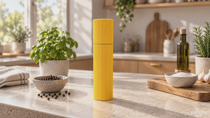 pfeffermühle modern gewürzmühle keramik salzmühle manuell pfeffermühle design küchenaccessoire modern pfeffermühle Chelsea Rot 3d gedruckt gewürzmühle handgefertigte pfeffermühle minimalistische küche geschenkidee küche