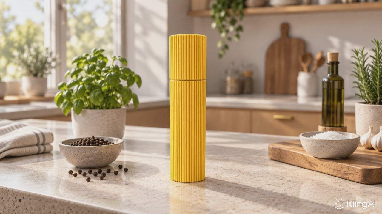 pfeffermühle modern gewürzmühle keramik salzmühle manuell pfeffermühle design küchenaccessoire modern pfeffermühle Chelsea Rot 3d gedruckt gewürzmühle handgefertigte pfeffermühle minimalistische küche geschenkidee küche